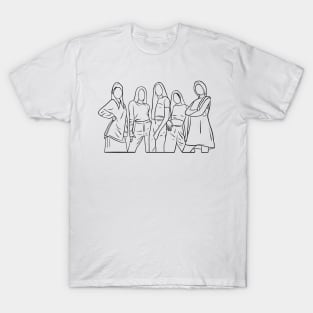 KPOP FANART LINE ART T-Shirt